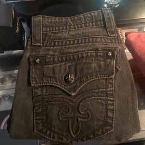 All black rock jeans